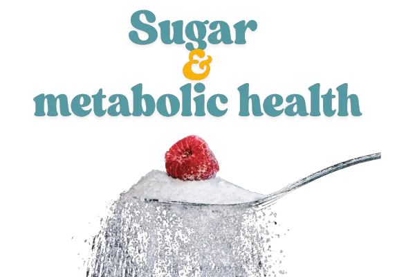 A tablespoon of sugar with a berry on top