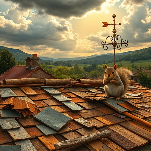 Alt text: A vibrant OpArt blog cover image focused on "roofing valleys," featuring a dynamic design of interlocking triangles and wave-like forms. The color palette includes deep blues and vibrant greens, creating a calm and inviting atmosphere. Playful cartoonish raindrops cascade through the valleys, reflecting light and adding movement. The background showcases a layered skyline represented by geometric shapes, enhancing the theme of roofing and elevation, while the overall composition blends architecture and art with a whimsical touch.