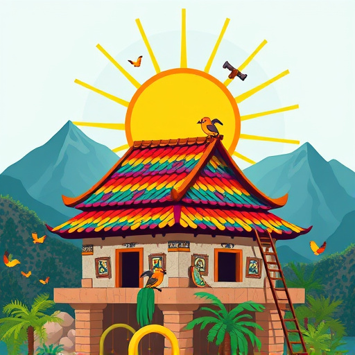 A minimalistic blog cover image featuring a sleek, modern roofing hammer with a magnet as the focal point. The hammer rests against a subtly textured wooden surface, representing the ruggedness of roofing work. A large, vibrant magnet humorously attracts scattered metal shingles, emphasizing its unique feature. The image has a witty and lighthearted tone, blending an inviting yet professional atmosphere suitable for DIY and home improvement themes. In the background, soft abstract shapes suggest tools and construction elements, with a muted color palette of earthy browns and blues that evokes a calm and grounded feel. Stylized clouds in the distance add whimsy, enhancing the playful personality of the composition while effectively capturing the essence of roofing renovation.