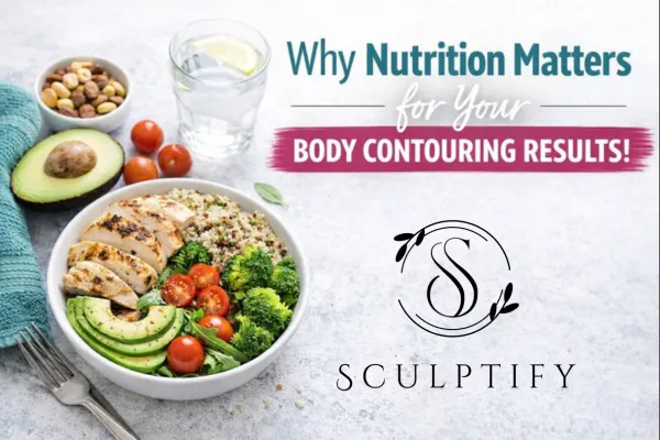 Healthy balanced meal supporting body contouring results