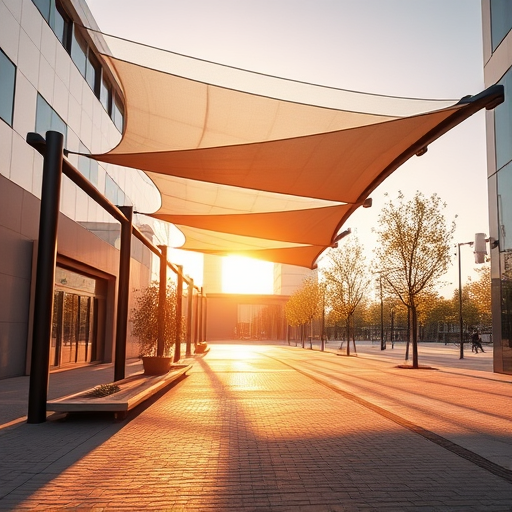 Egy elegáns, modern kültéri terasz vagy veranda panoramic látképe látható, finom árnyékolással és növényekkel körülvéve. A központi részben egy félkész vagy telepítés alatt álló árnyékolórendszer, amely fémből vagy fából készült, stílusosan ívelt vagy vízszintes kialakítású, finom mintázatú árnyékoló felülettel. A fény-árnyék játék hangsúlyozza a dizájnt és a funkcionalitást. A háttérben mediterrán stílusú kert virágágyásokkal és díszes növényekkel, kontrasztot teremtve a modern árnyékolóval. A napsütéses égbolt enyhén felhős vagy derült időben, meleg napfény szűrődik az árnyékos részekbe, nyugodt és inspiráló légkört teremtve. Apró, játékos részletek közé tartozik néhány szélben lengő textil vagy színes kerti dekor, melyek dinamikát adnak a kompozíciónak. A kép művészi stílusban, a 'ByzantineArt' jegyében készült, gazdag arany, márvány és mélykék árnyalatokkal, ornamentális motívumokkal és díszítő elemekkel gazdagon kidolgozva. A melegségben gazdag, visszafogott színpaletta elegáns, időtlen hangulatot áraszt, kiemelve a részleteket és a vizuális harmóniát. Ez a látkép ideális vizuális háttér lehet professzionális kültéri árnyékolók telepítési tippekről és esztétikai megoldásokról szóló blogcikkekhez, hangsúlyozva a nyugalmat, a szépséget és a kivitelezés művészetét.
