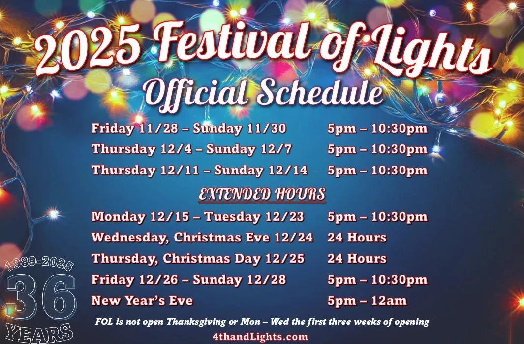 Warner Roofing Proudly Sponsors the 2025 Rockford Festival of Lights