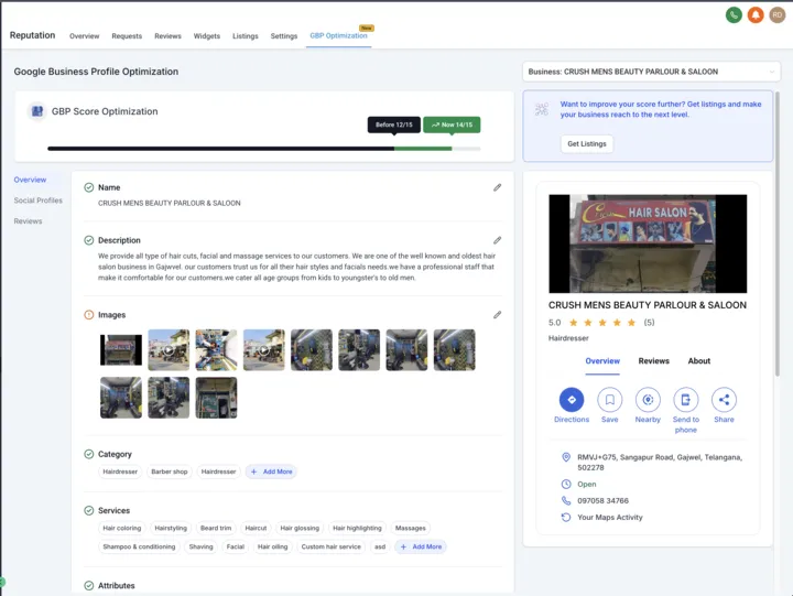 Google Business Profile Optimization Tool