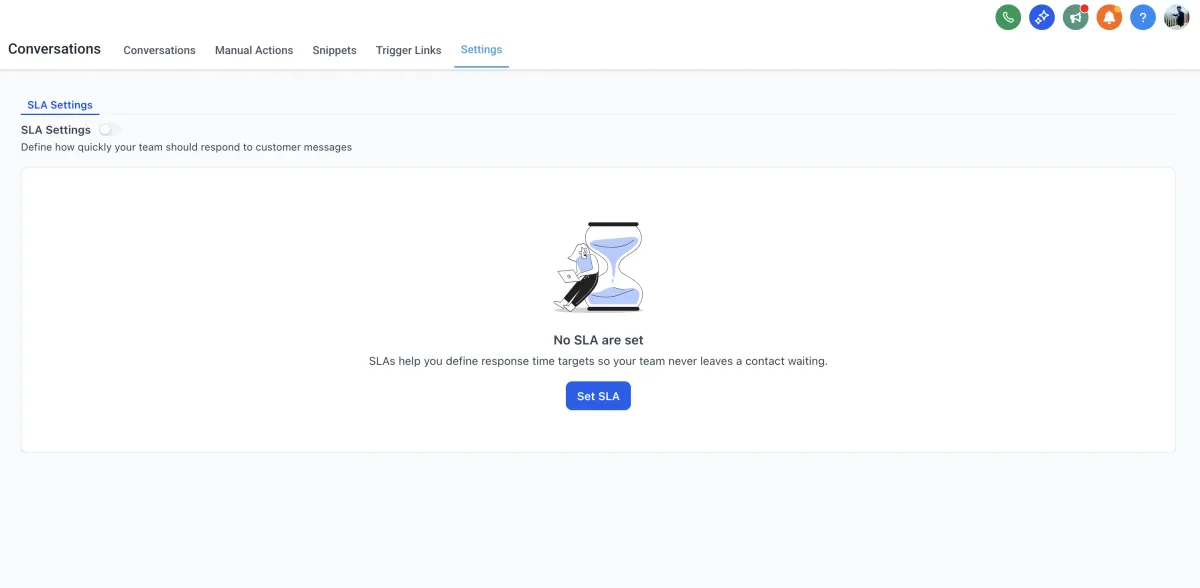 Response Time SLAs (Conversations)