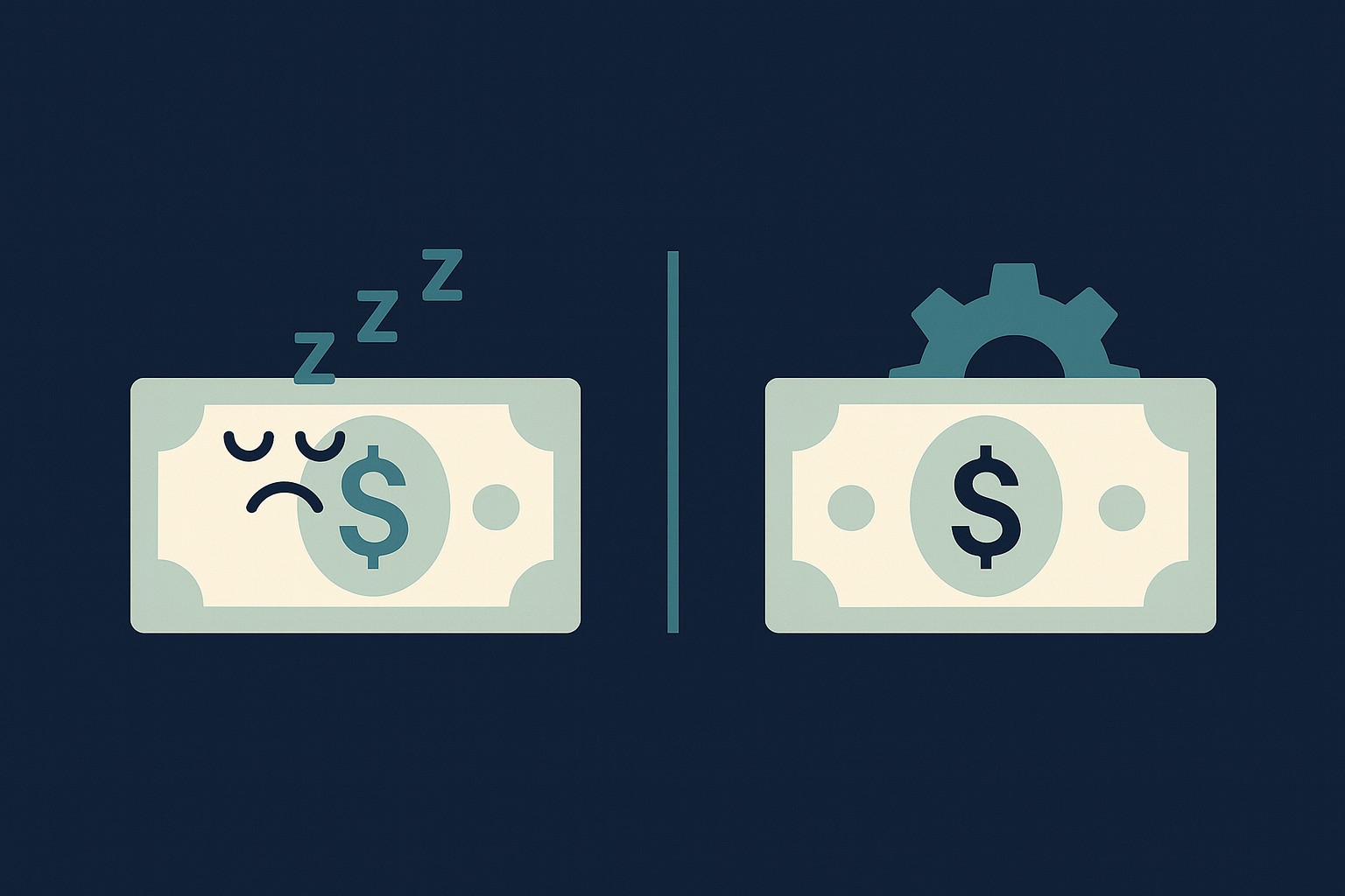 sleeping money, working money