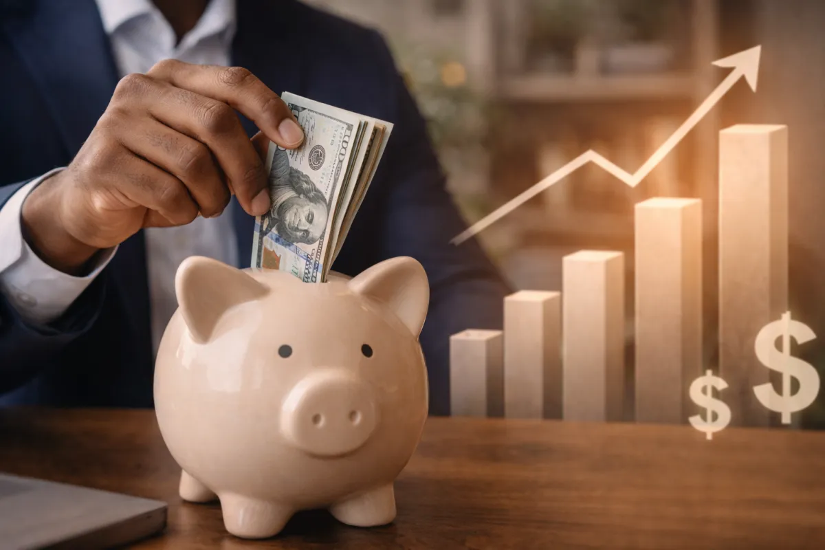 Piggie bank and savings