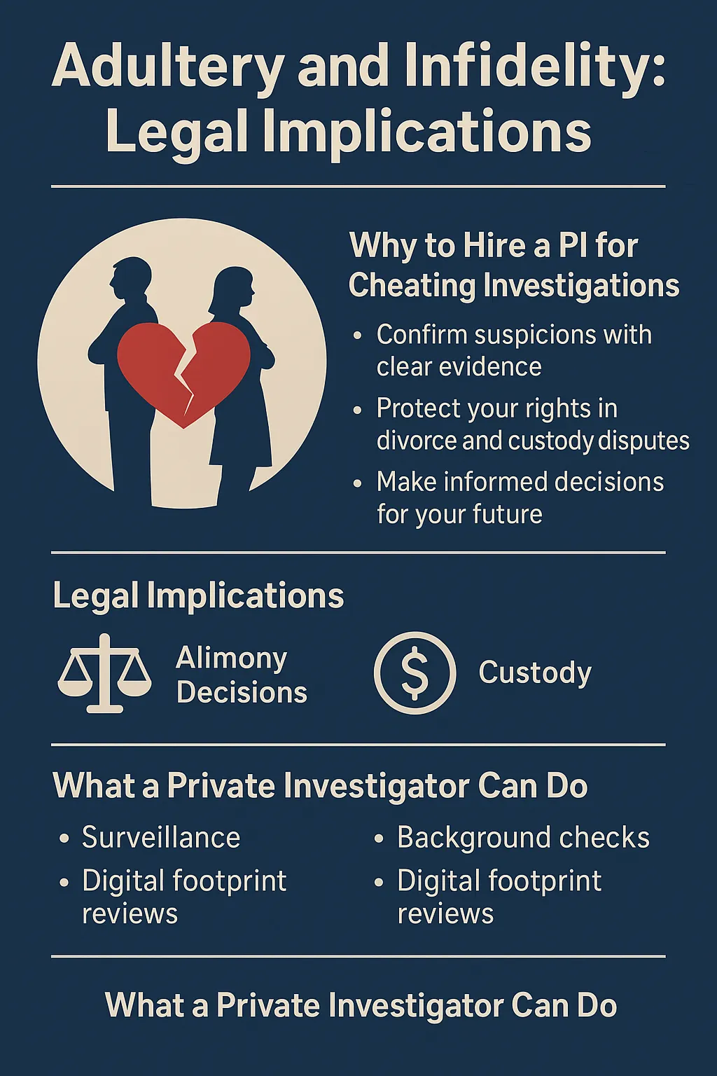 Adultery and Infidelity: Legal Implications and Why to Hire a PI for Cheating