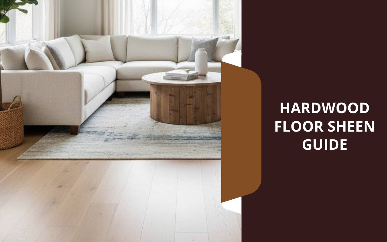 Matte Hardwood Floor Sheen in a cozy living room