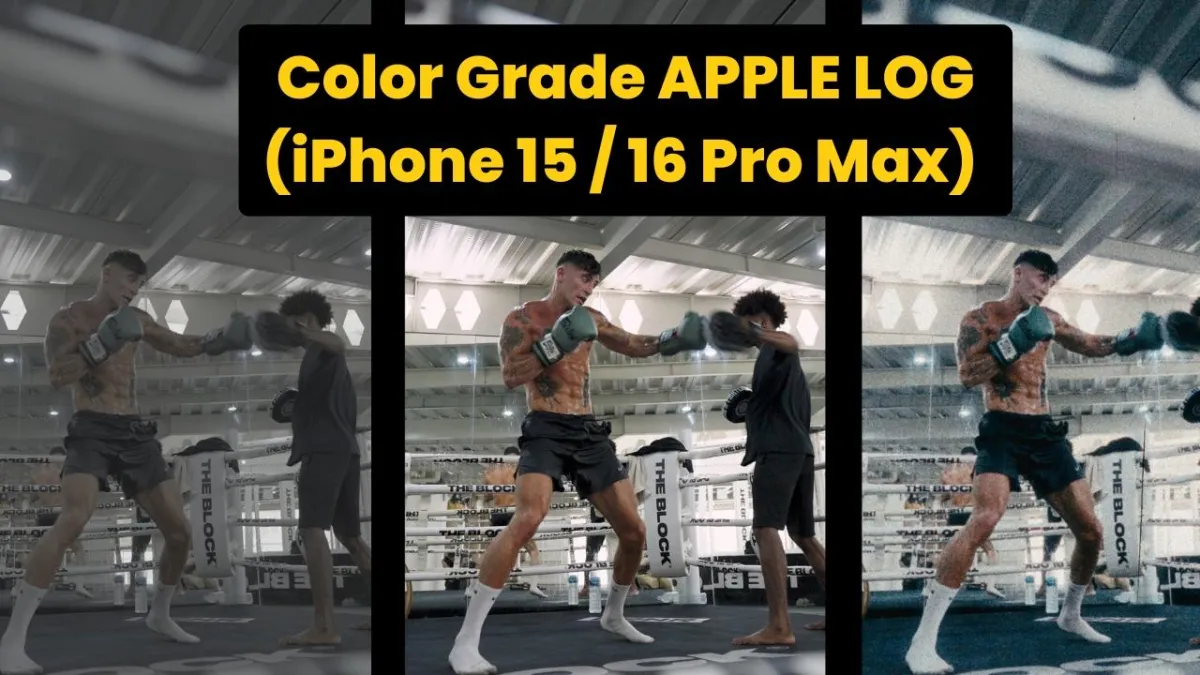 Color Grade iPhone 15 / 16 Pro Max Apple Log Footage With Dehancer Pro