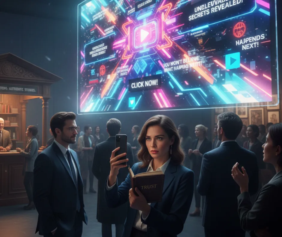 girl is holding a phone while other people is watching the screen