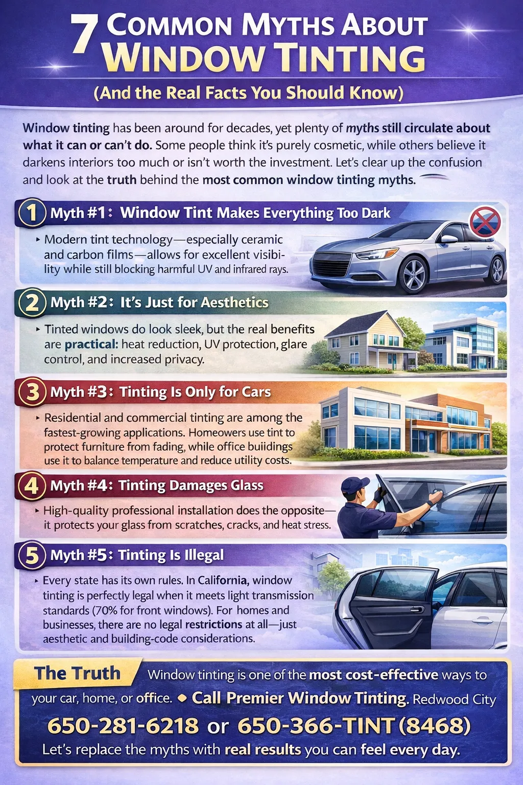 7 Myths About Tinting And We Show You The Facts.