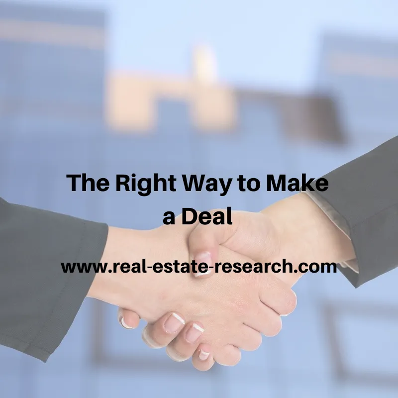 The Right Way To Make A Deal