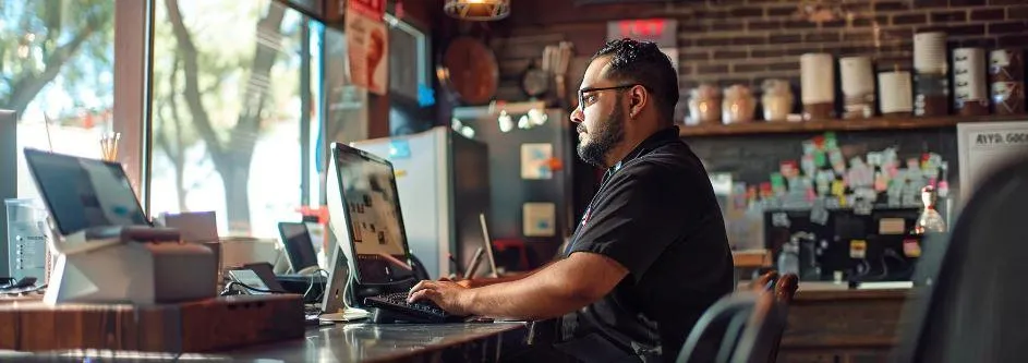 Person using Laptop