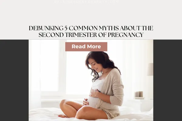 pregnant women sitting down and holding her bell by Dr. Anjali of Back in Balance