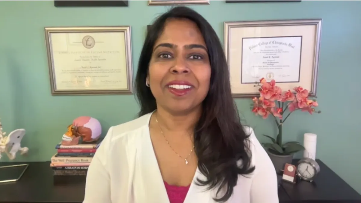 Dr. Anjali Agrawal as she filmed her youtube video