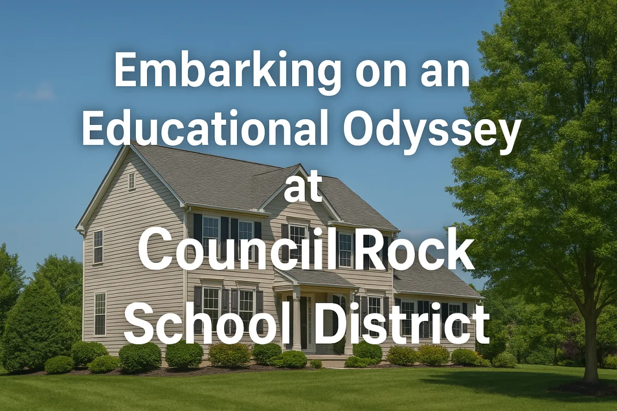 Aerial view of Council Rock School District
