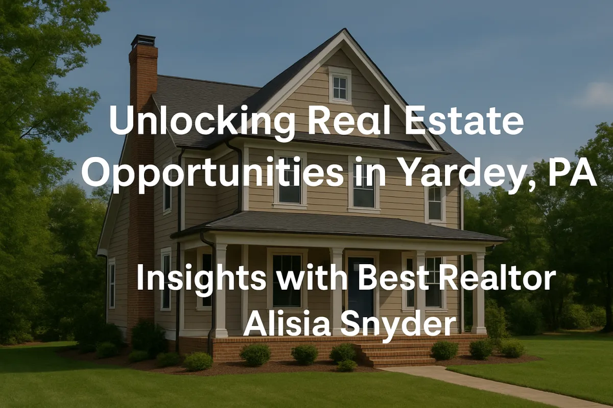 Aerial view of beautiful homes in Yardley, PA, highlighting prime real estate