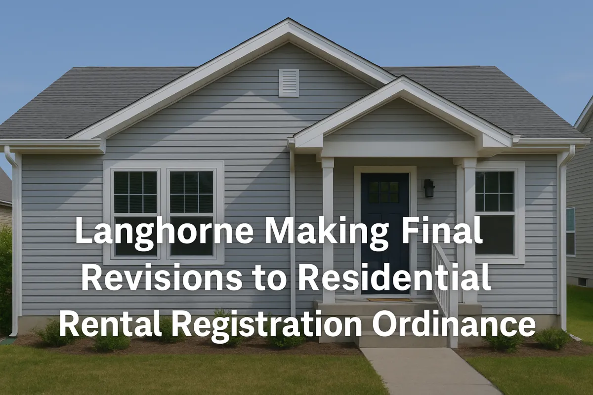 Residential homes in Langhorne showing diversity in housing architecture, hinting at a vibrant real estate sector