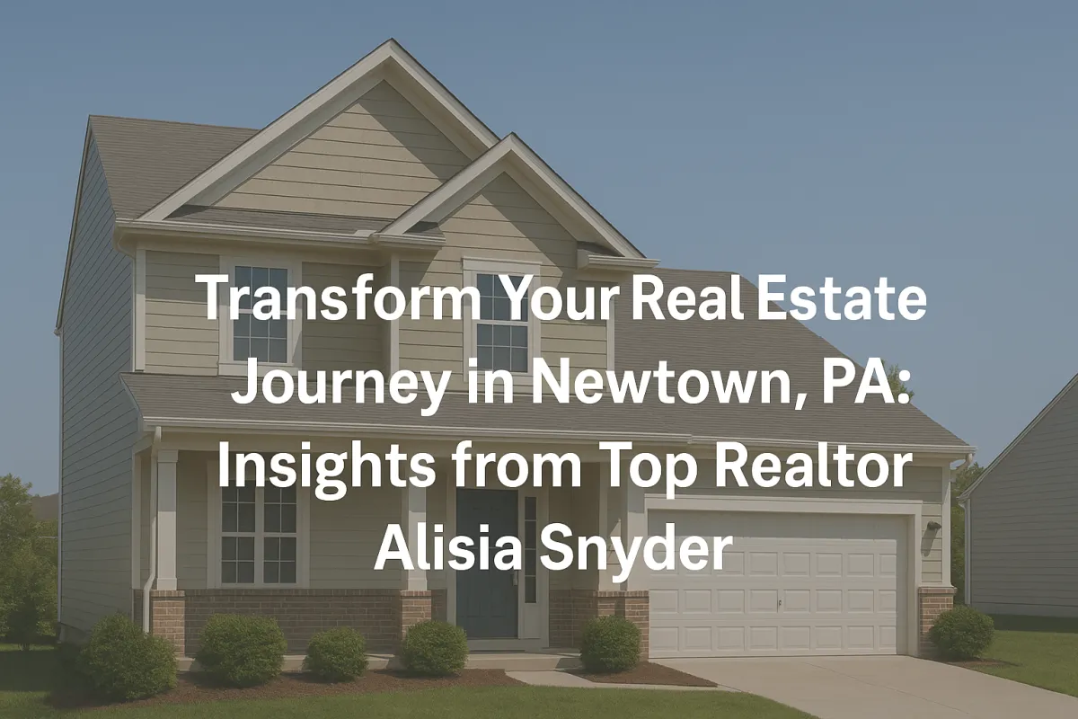 Alisia Snyder, Top Realtor, Helping Clients in Newtown, PA