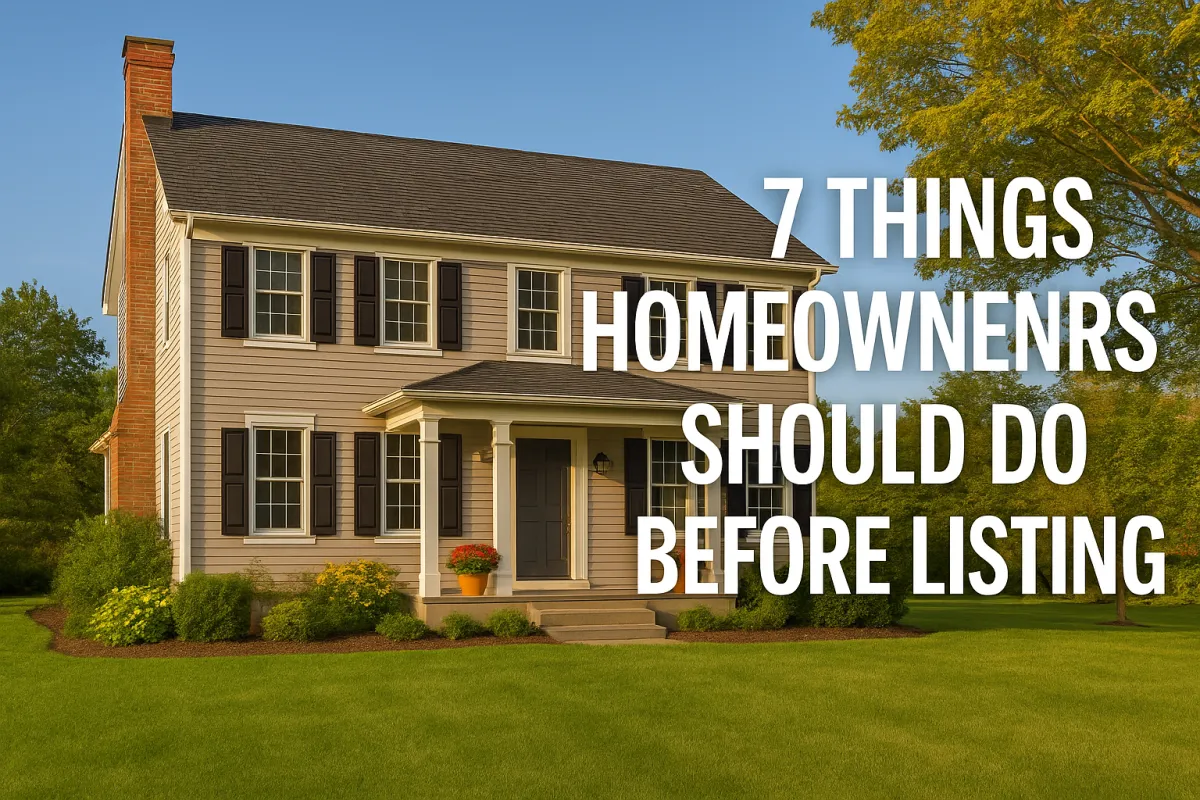 A well-kept Bucks County, PA home with fresh landscaping, a tidy front porch, and seasonal flowers — showcasing how to prepare before listing