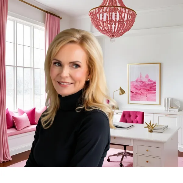 Lea Woodford in the office
