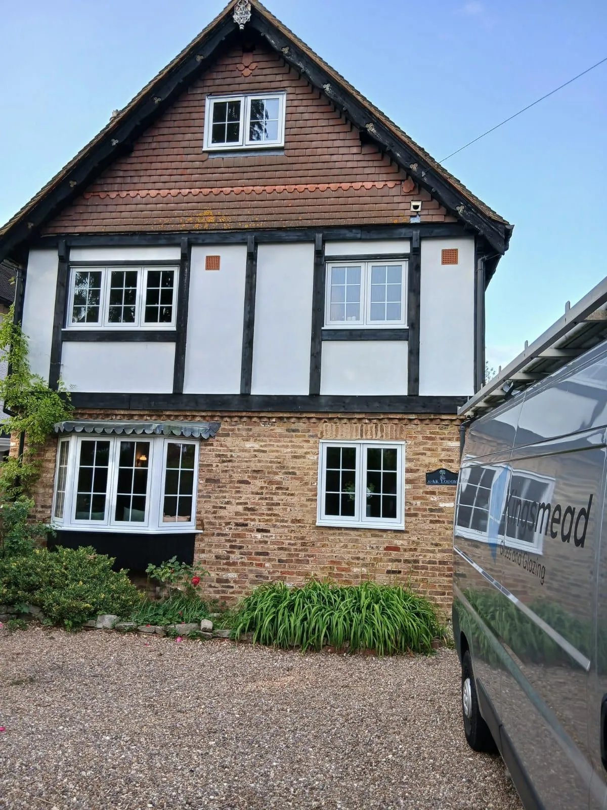 house with upvc windows 