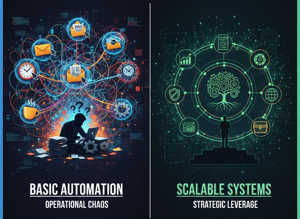 The Difference Between Basic Automation and Scalable Business Systems