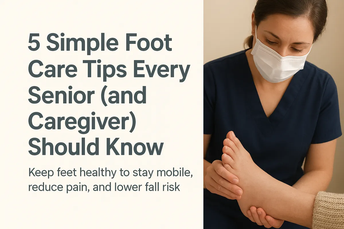 5 Simple Foot Care Tips Every Senior (and Caregiver) Should Know