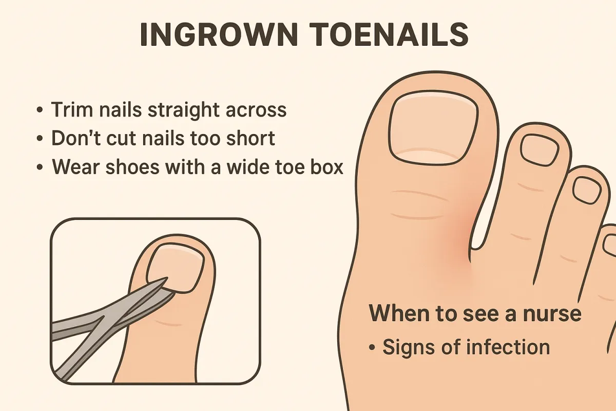 Ingrown Toenails: Prevention, and When to See a Nurse