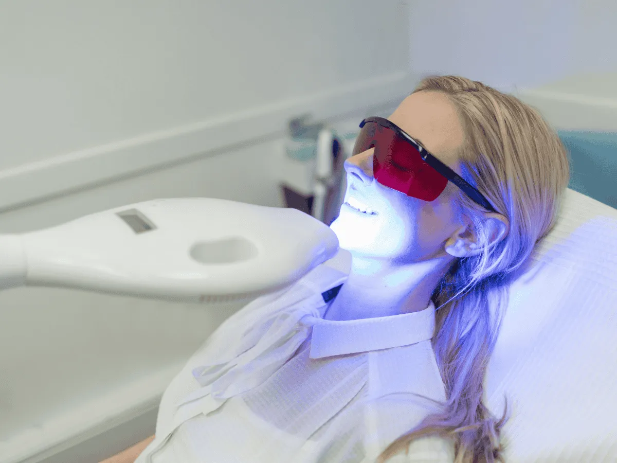 Professional teeth whitening treatment for brighter smile