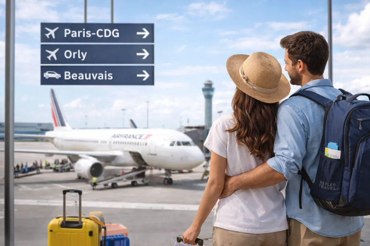 Départ en voyage depuis les aéroports de Paris avec l’accompagnement de l’agence Kepler Travel à Palaiseau