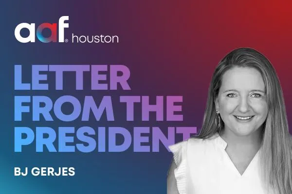 Letter from the President, BJ Gerjes