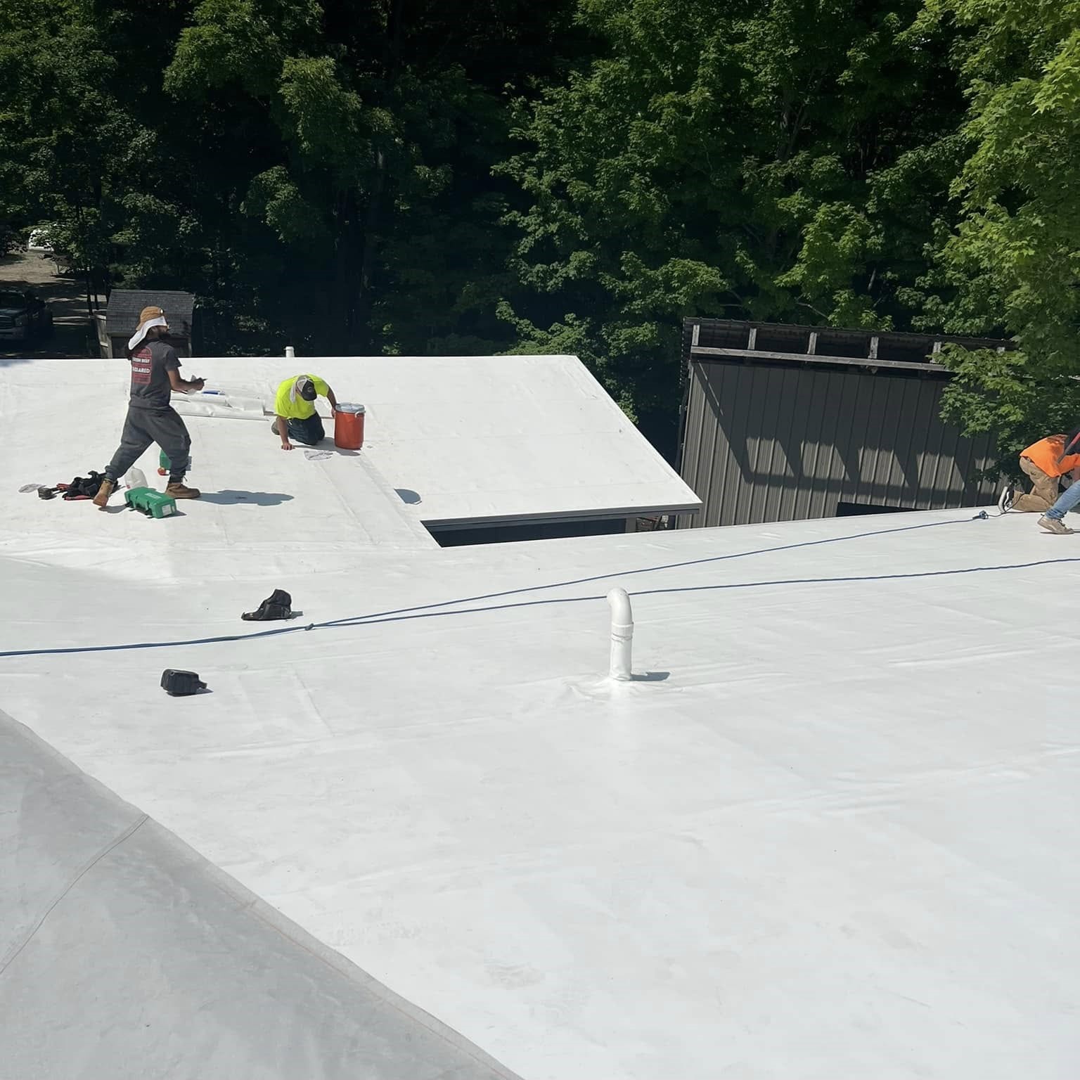 K&M commercial roofing job