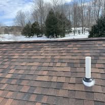 Freshly repaired shingle job
