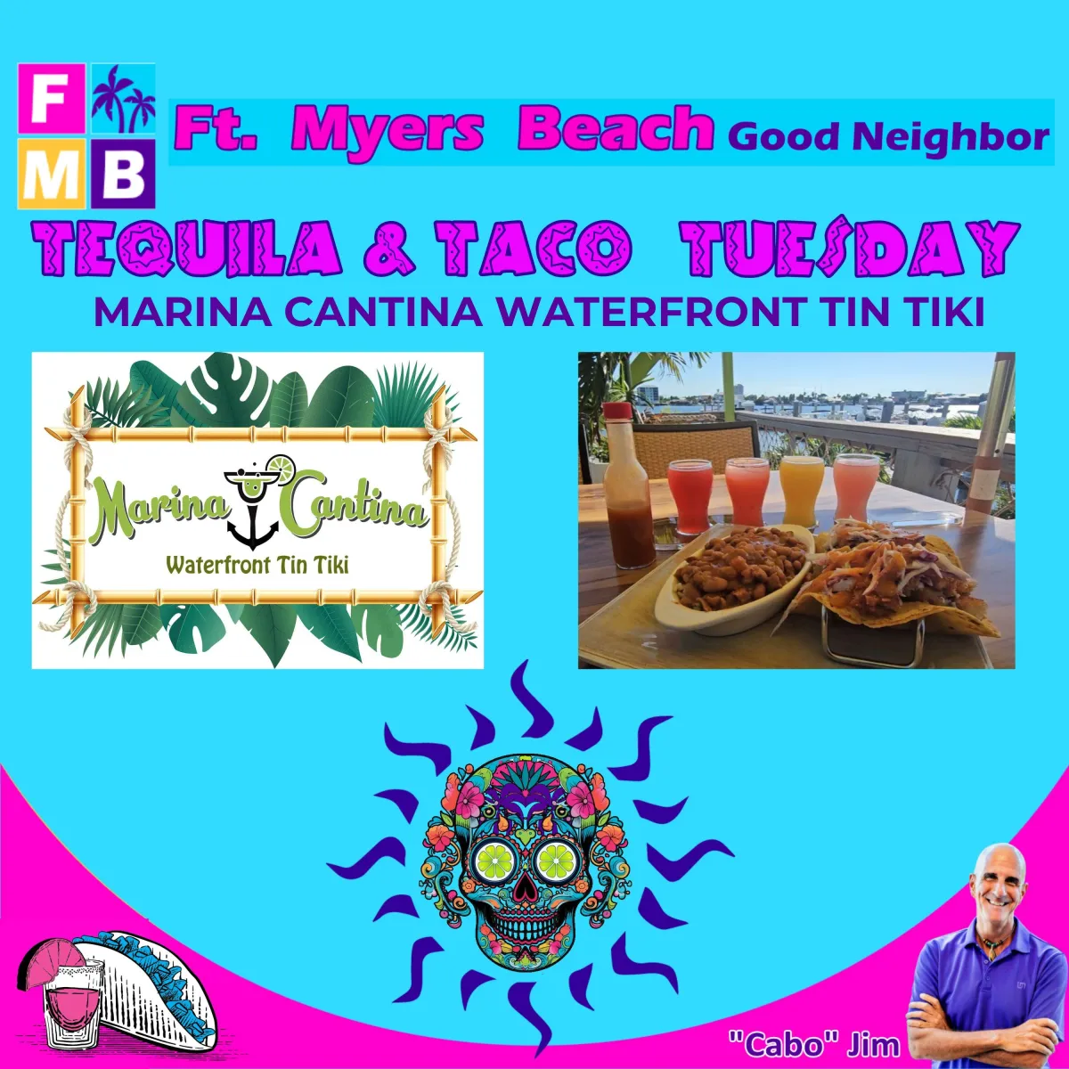 FMBGN-Tequila & Taco Tuesday-Marina Cantina-Come For The Bay Views, Stay For The Coconut Shrimp Tacos