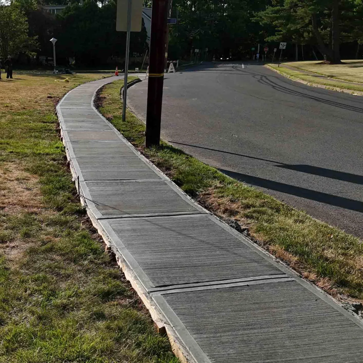 Stone walkway and front entrance makeover in Glen Ridge, NJ