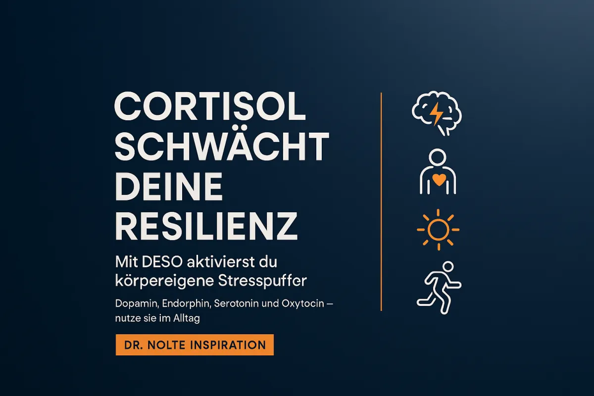 Cortisol stresst dich, DESO macht dich stark: Die biochemische Basis für Resilienz