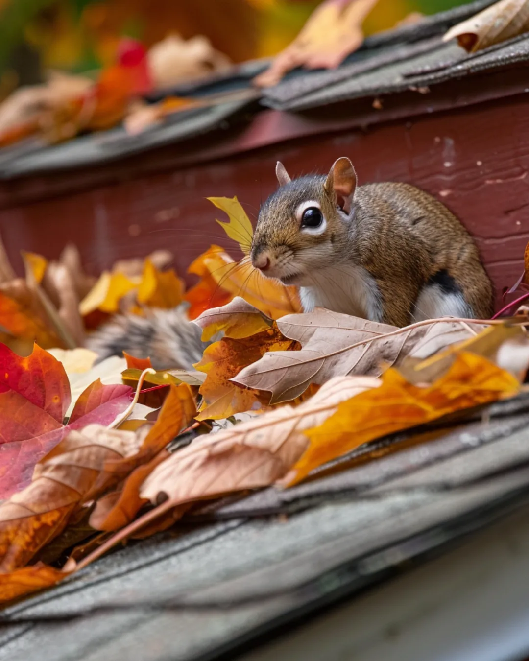 An Image of a rodent in Fal season