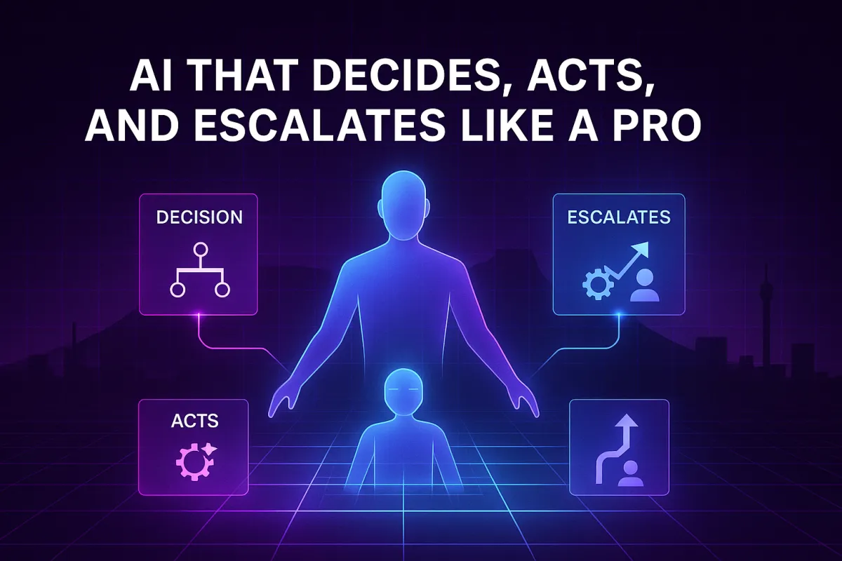 Beyond Chat: AI That Decides, Acts, and Escalates Like a Pro