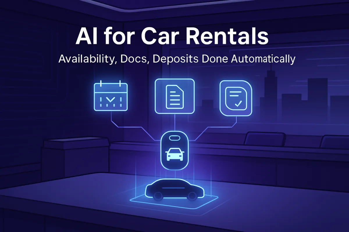 AI for Car Rentals: Availability, Docs, Deposits Done Automatically