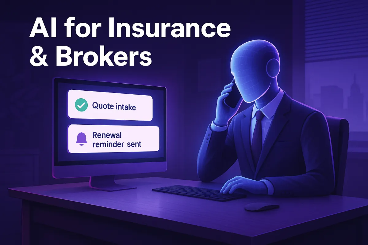 AI for Insurance & Brokers: Intake, Renewal Nudges, and Claims Triage Automatically