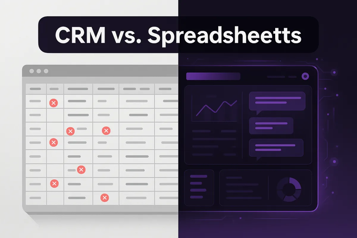 CRM vs. Spreadsheets: Why Automation Wins