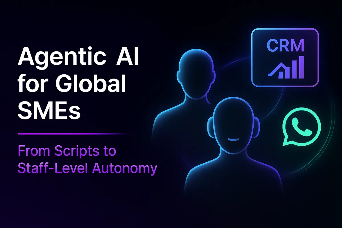 Agentic AI for Global SMEs: From Scripts to Staff-Level Autonomy