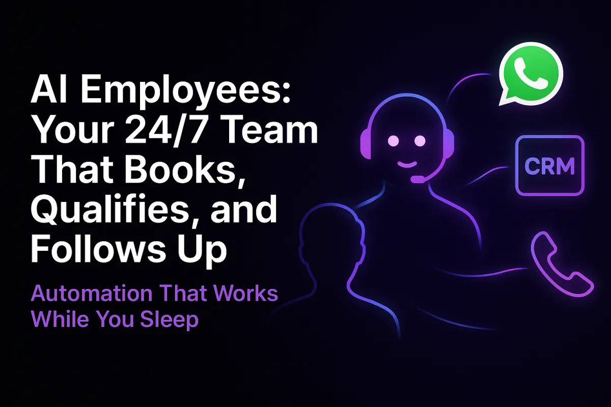 AI Employees: Your 24/7 Team That Books, Qualifies, and Follows Up