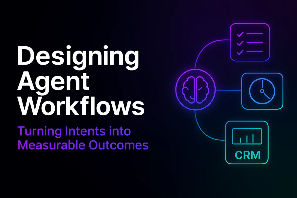 Designing Agent Workflows (Intent → Outcome)