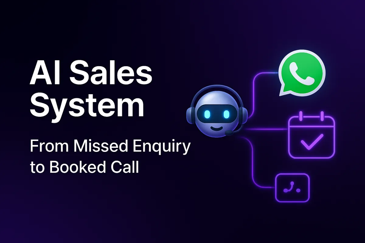 AI Sales System: From Missed Enquiry to Booked Call
