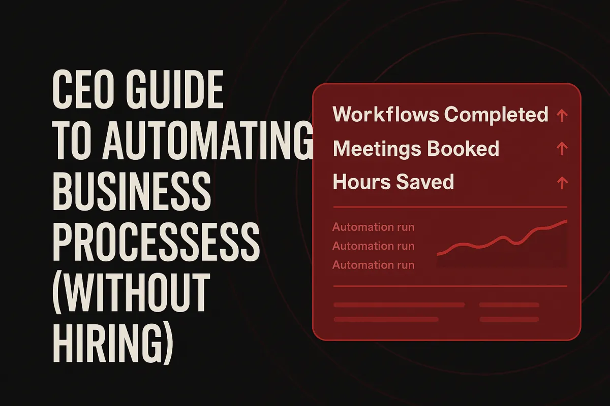 CEO Guide to Automating Business Processes (Without Hiring)