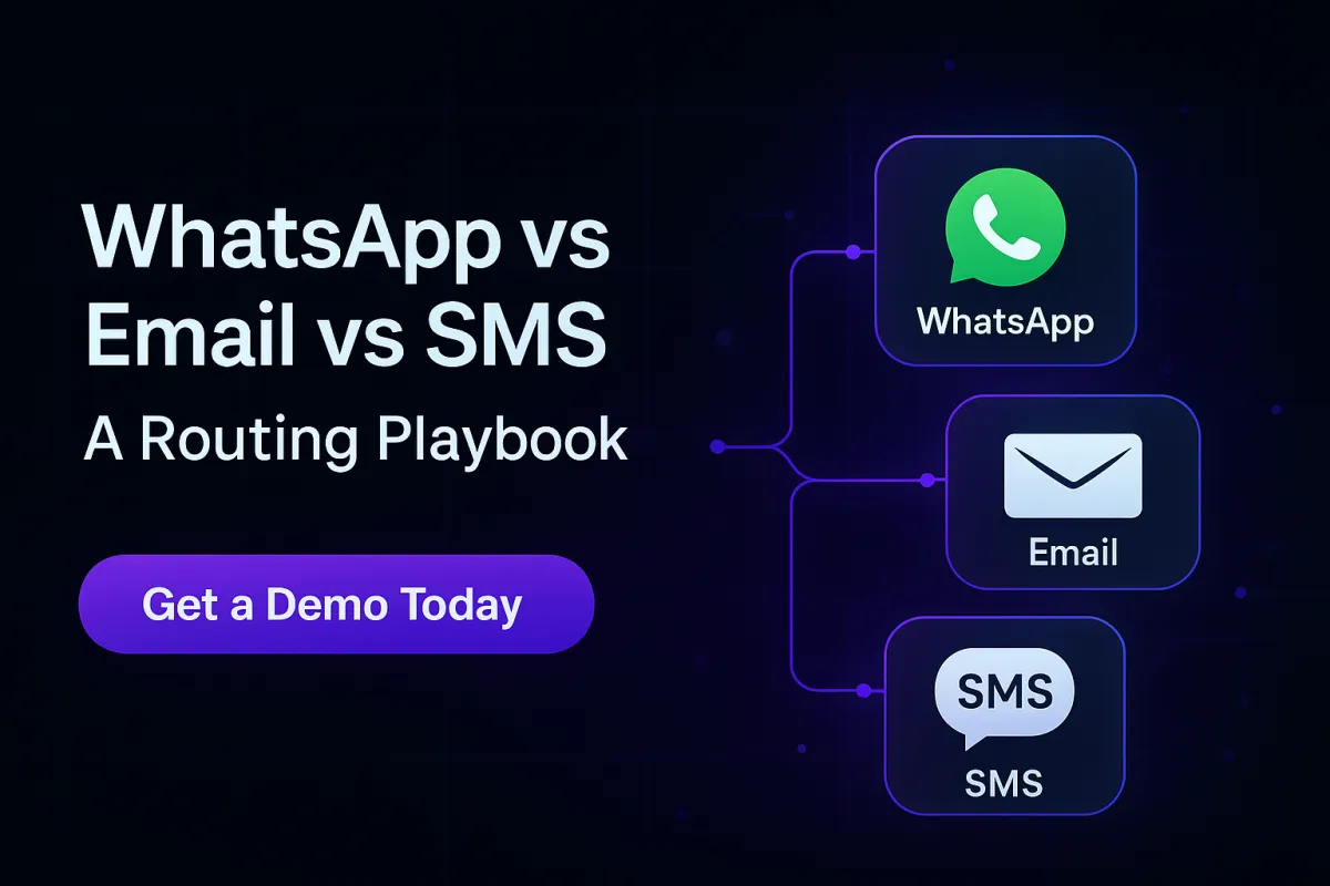 WhatsApp vs Email vs SMS: A Routing Playbook