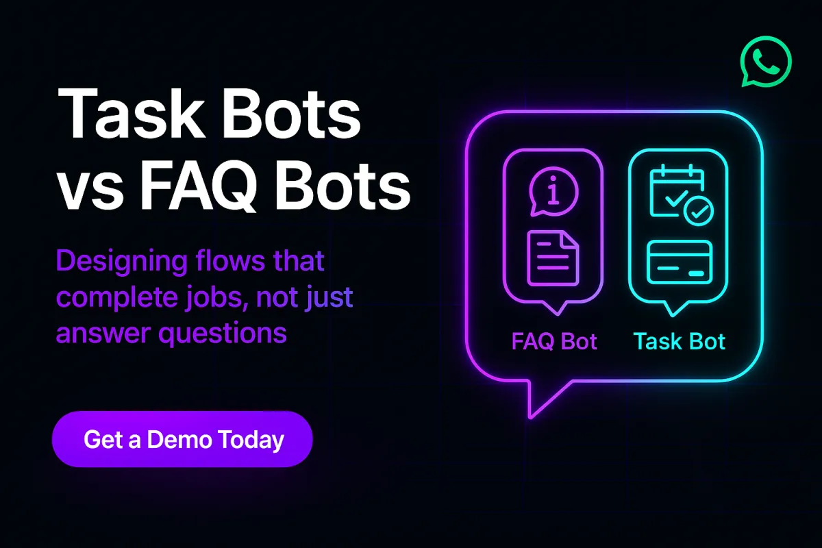 Task Bots vs FAQ Bots