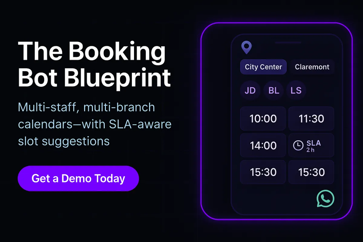 The Booking Bot Blueprint